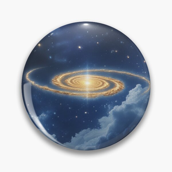 Item preview, Luminous Golden Spiral Galaxy – Dreamy Starry Sky Cosmic Art. designed and sold by fbtrisha.