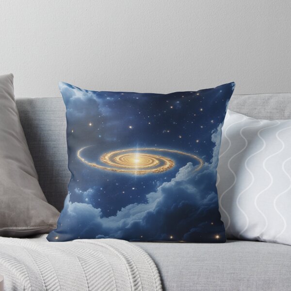 Item preview, Luminous Golden Spiral Galaxy – Dreamy Starry Sky Cosmic Art. designed and sold by fbtrisha.