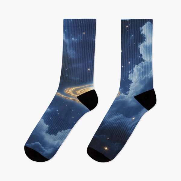 Item preview, Luminous Golden Spiral Galaxy – Dreamy Starry Sky Cosmic Art. designed and sold by fbtrisha.