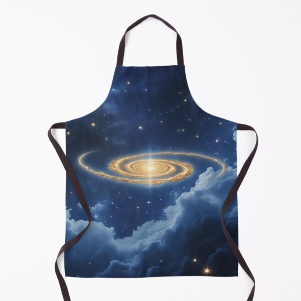 Item preview, Luminous Golden Spiral Galaxy – Dreamy Starry Sky Cosmic Art. designed and sold by fbtrisha.
