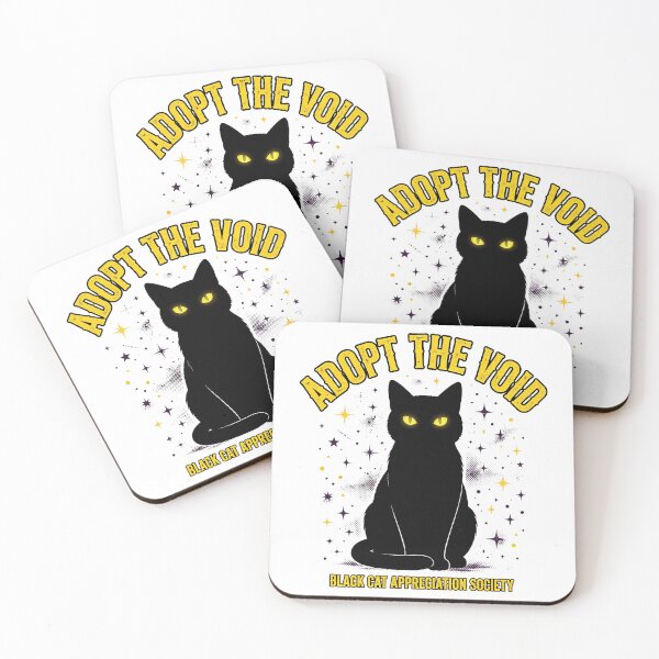Item preview, Adopt The Void Black Cat Funny Halloween Cat Shirt designed and sold by thestevebro.