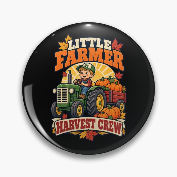 Item preview, Little Farmer Harvest Crew Kids Tractor Fall designed and sold by MOTIFOLK.