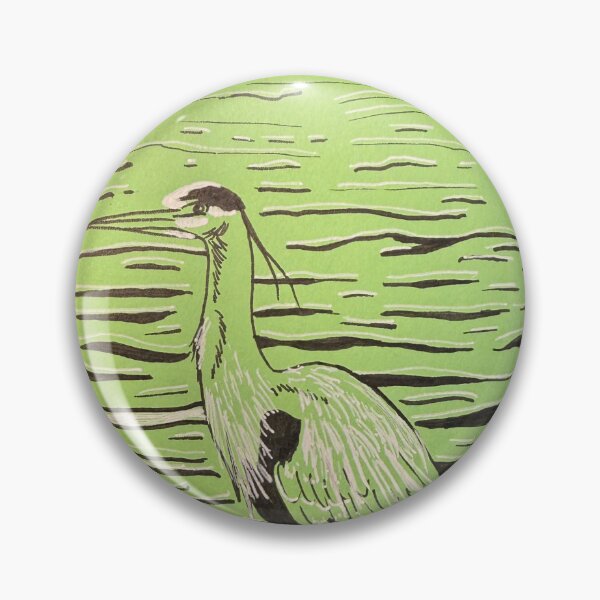 Item preview, Great blue heron designed and sold by katieedraws.