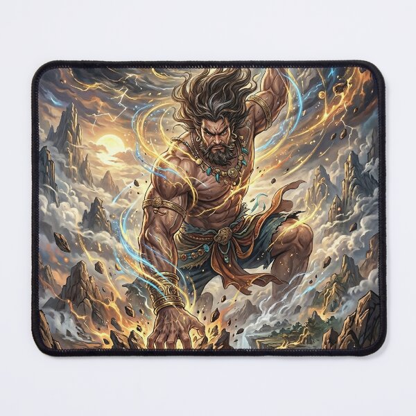 Item preview, Pangu the Creator God Shaping the World from Cosmic Chaos designed and sold by Lucid Dream Pixel.