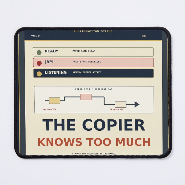 Item preview, The Copier Knows Too Much designed and sold by PhoenixTShirtz.