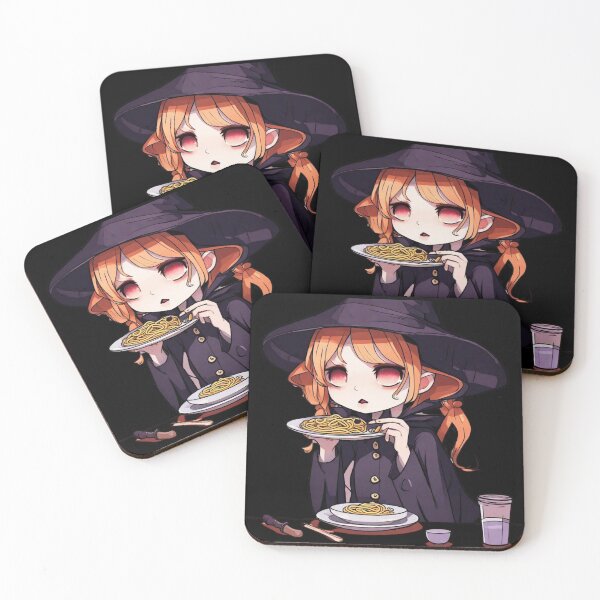 Item preview, Witch Girl Eating Spaghetti Cute Kawaii Girl Eating Spaghetti Cute Anime Witch Girl Eating Spaghetti  designed and sold by MatthewViews.
