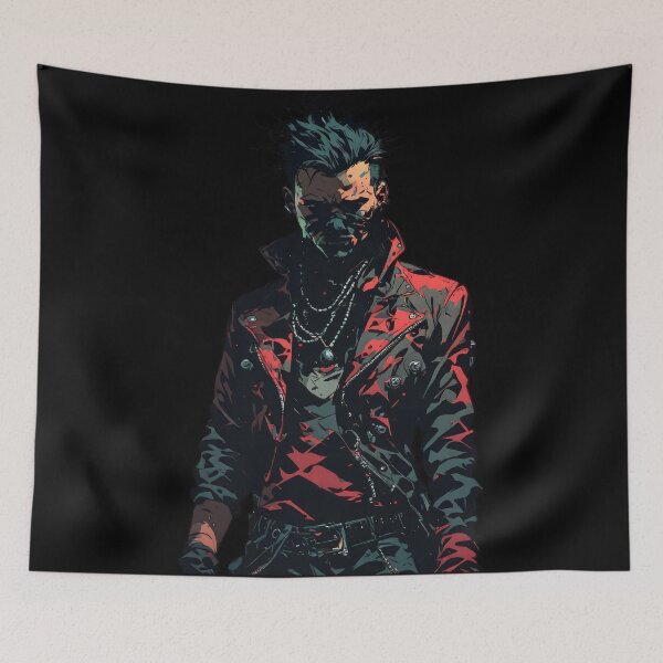 Item preview, Dark Punk Rebel Portrait Edgy Comic Book Style designed and sold by UrbanPrts.