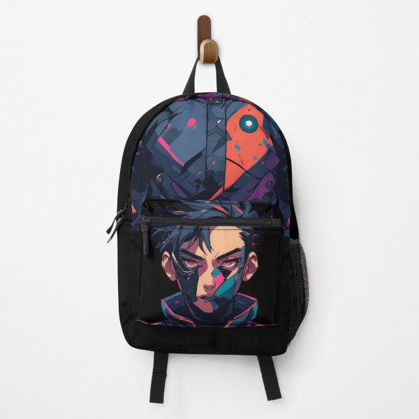 Item preview, Cyberpunk Anime Boy Portrait Edgy Futuristic Comic designed and sold by UrbanPrts.