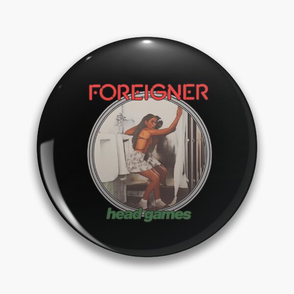 Item preview, Foreigner – Head Games Retro Cover Circle designed and sold by Benoitecamile.