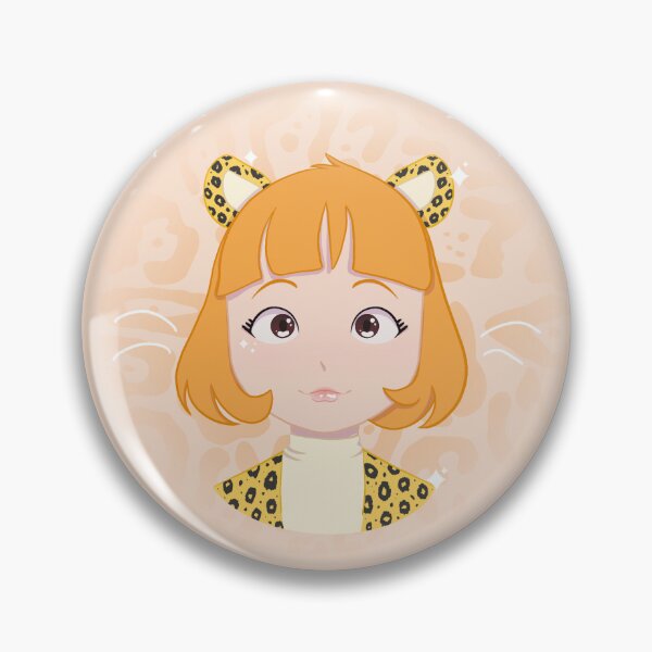 Item preview, Cute Leopard Cat Girl Josie | Pastel Kawaii Animal Character Illustration designed and sold by Hille Stickers.