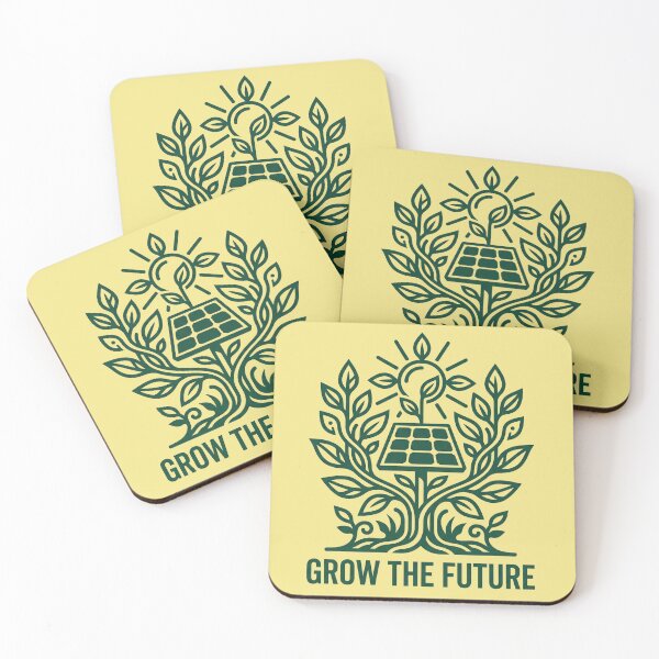 Item preview, Grow the Future Solarpunk T-Shirt designed and sold by bolguzart.