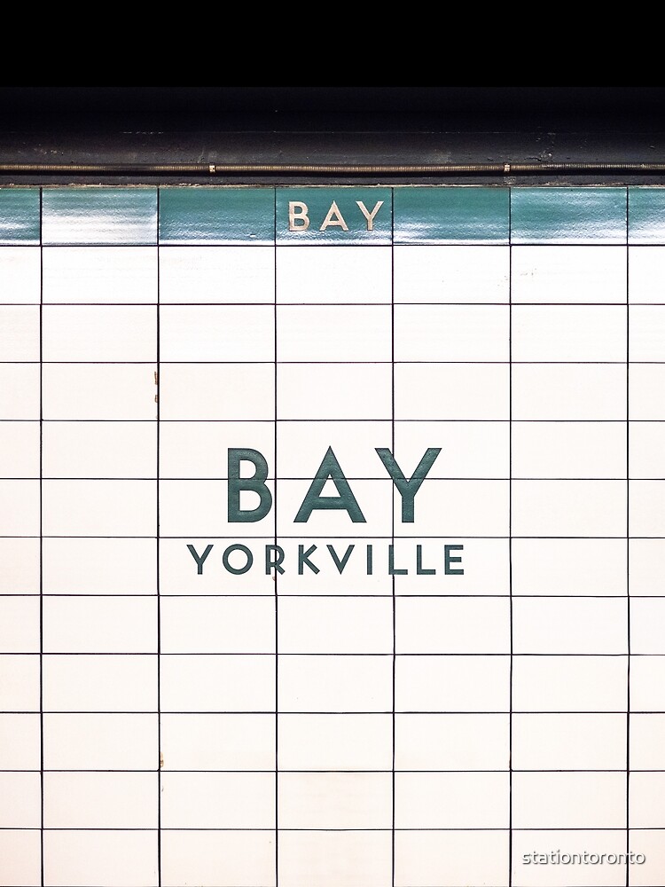 Bay - Toronto Subway Station Sign by stationtoronto