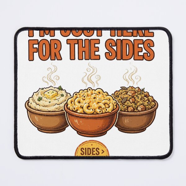 Item preview, I'm Just Here for the Sides Funny Thanksgiving Shirt designed and sold by thestevebro.