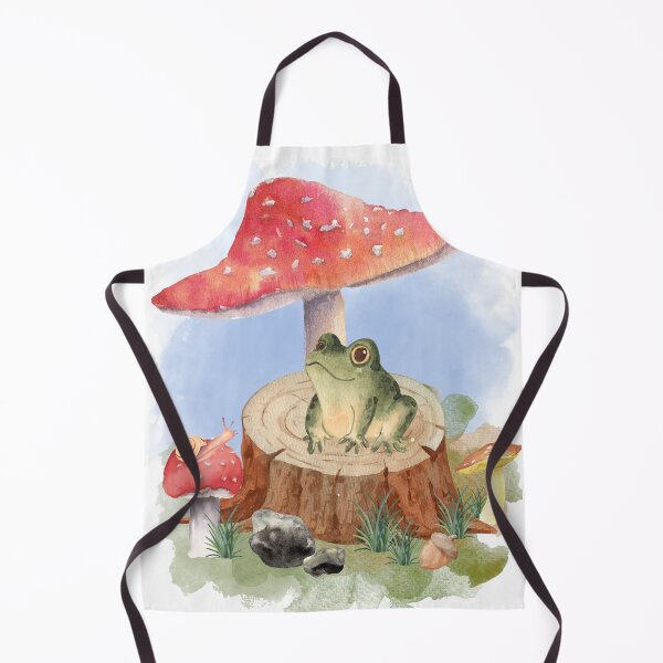 Item preview, Whimsical watercolour frog and toadstools designed and sold by fifi1397.
