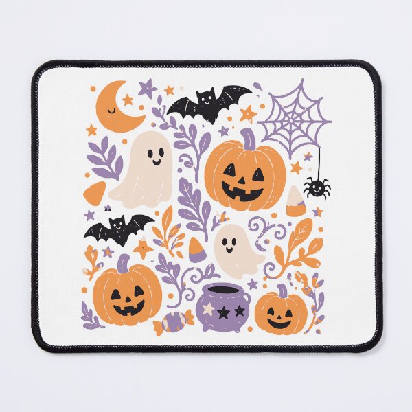 Item preview, Cute Halloween Ghosts Pumpkins Bats Spooky Season designed and sold by CreativeBrains7.