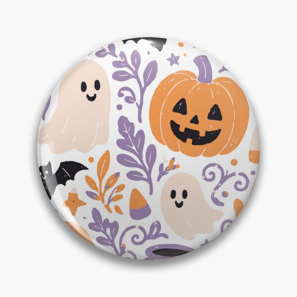 Item preview, Cute Halloween Ghosts Pumpkins Bats Spooky Season designed and sold by CreativeBrains7.