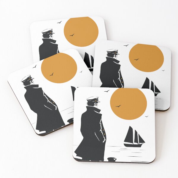 Item preview, Sailor at Sunset | Corto Maltese Inspired Art Print | Nautical Graphic Decor | Vintage Maritime Art designed and sold by Studio pod Burom.