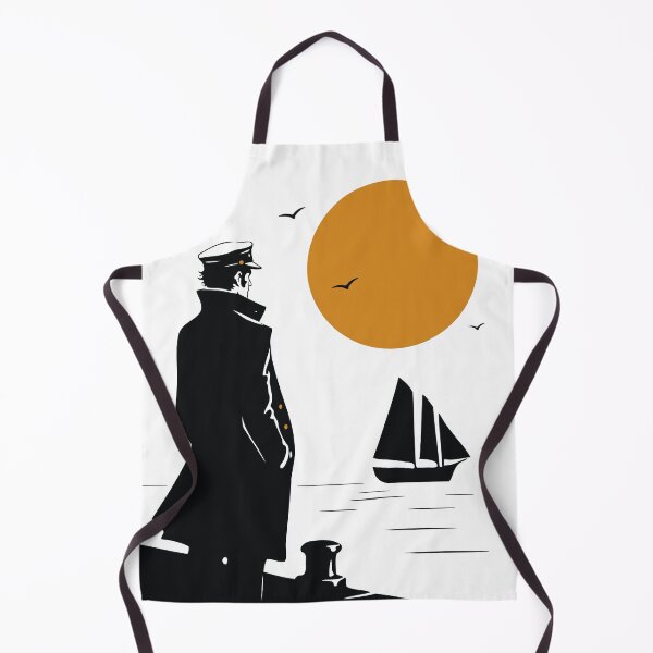 Item preview, Sailor at Sunset | Corto Maltese Inspired Art Print | Nautical Graphic Decor | Vintage Maritime Art designed and sold by Studio pod Burom.
