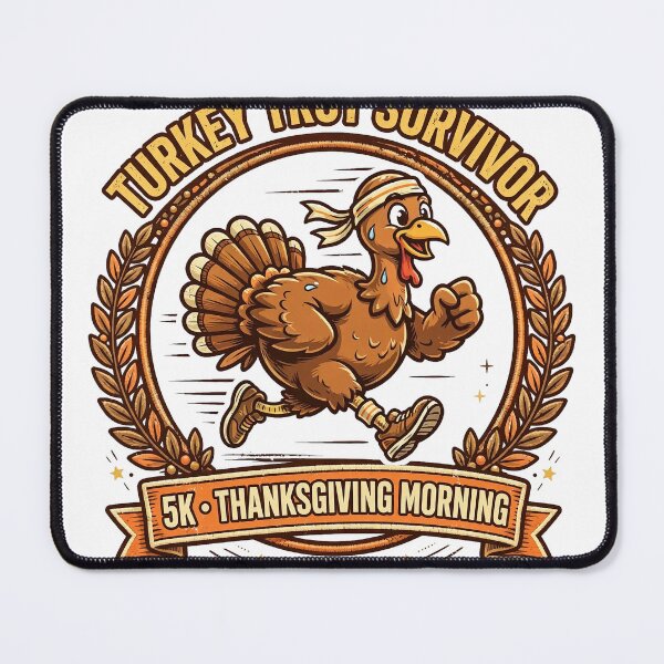 Item preview, Turkey Trot Survivor 5K Funny Thanksgiving Running Shirt designed and sold by thestevebro.