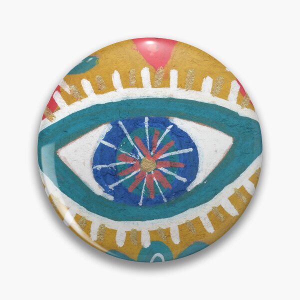 Item preview, Sacred Heart with Evil Eye and Flowers designed and sold by Fani*.