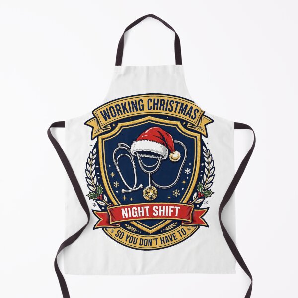 Item preview, Working Christmas Night Shift Nurse EMT Holiday Shirt designed and sold by thestevebro.