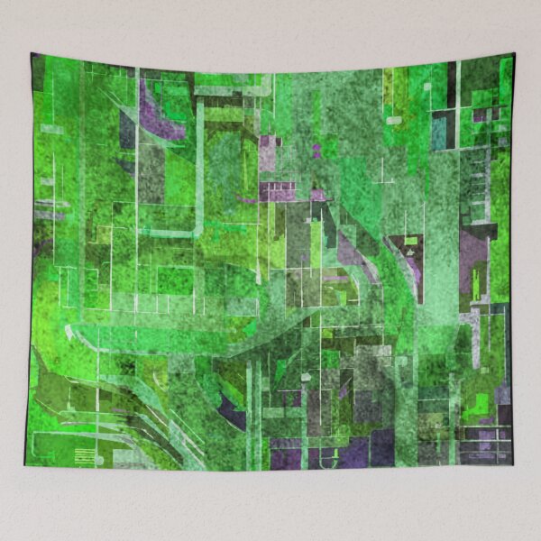 Item preview, Abstract map designed and sold by kinpirks.