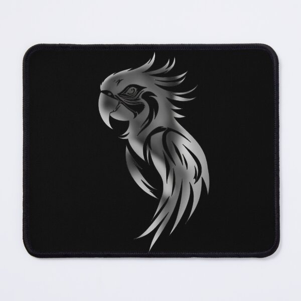 Item preview, Tribal Parrot Tattoo Black Gray Macaw Design designed and sold by UrbanPrts.