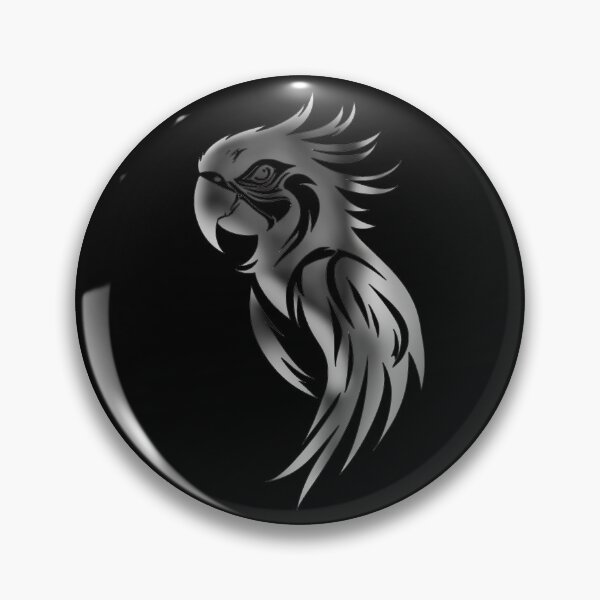 Item preview, Tribal Parrot Tattoo Black Gray Macaw Design designed and sold by UrbanPrts.