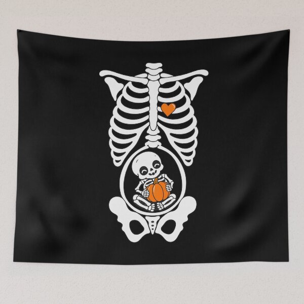 Item preview, Skeleton Ribcage Baby Pregnancy Announcement Halloween Mom designed and sold by Whirx.