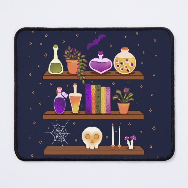 Item preview, Magical Potion Shelf – Witchy Gothic Apothecary Dark Fantasy Illustration designed and sold by KatikPru.