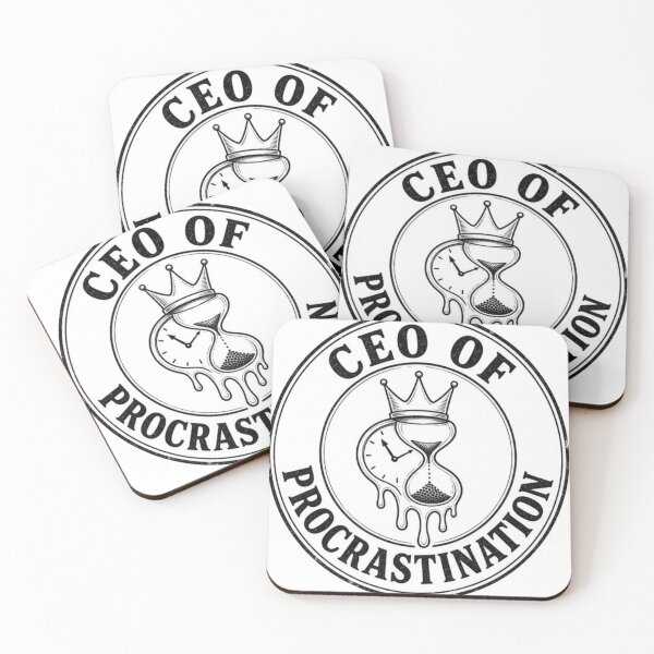 Item preview, CEO of Procrastination - Funny Corporate Burnout Relatable Humor designed and sold by IbericoStudio.