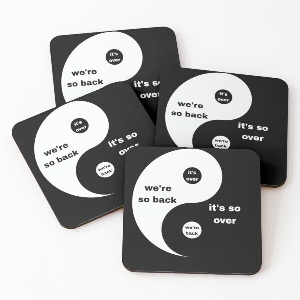 Item preview, We're So Back, It's So Over Yin Yang  designed and sold by mariefigarella.