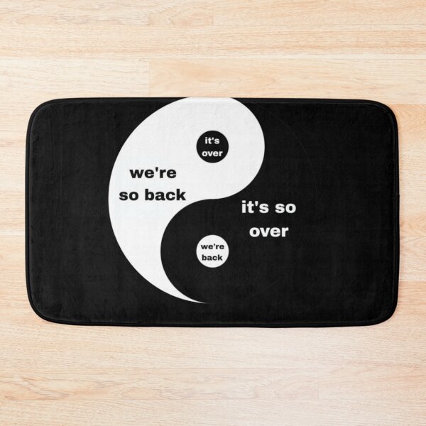 Item preview, We're So Back, It's So Over Yin Yang  designed and sold by mariefigarella.
