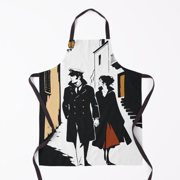 Item preview, Corto Maltese Inspired Art Print | Romantic Sailor Couple Decor | Vintage Comic Art designed and sold by Studio pod Burom.
