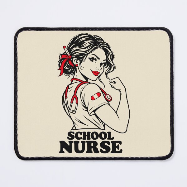 Item preview, Retro School Nurse Strong Woman designed and sold by MavtM.