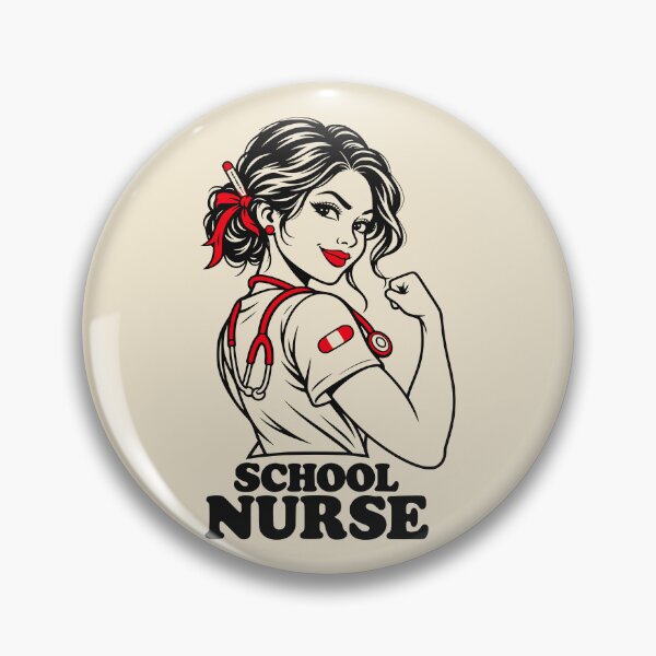 Item preview, Retro School Nurse Strong Woman designed and sold by MavtM.