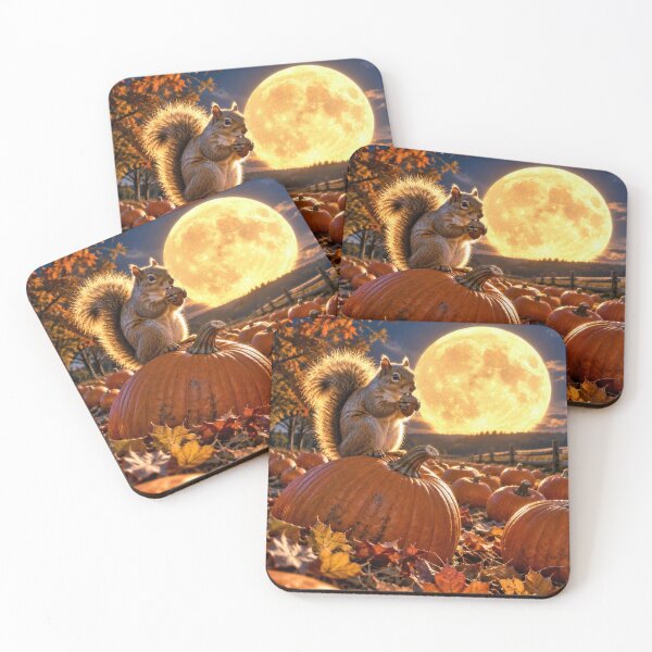 Item preview, Squirrel with Harvest Moon designed and sold by Maria Dryfhout.