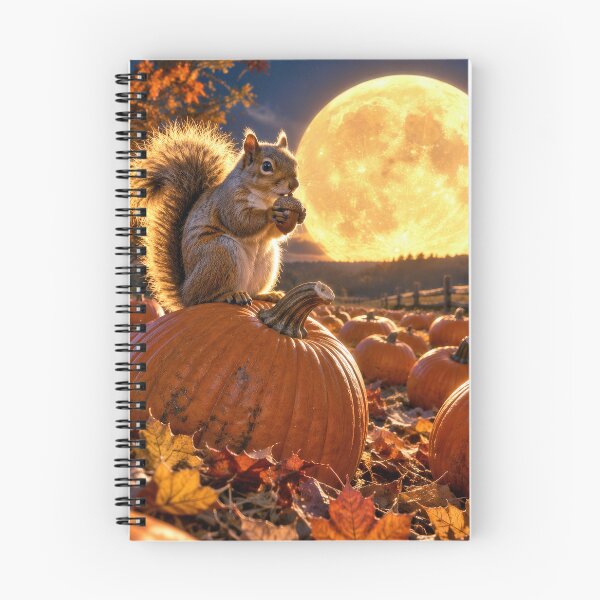 Item preview, Squirrel with Harvest Moon designed and sold by Maria Dryfhout.