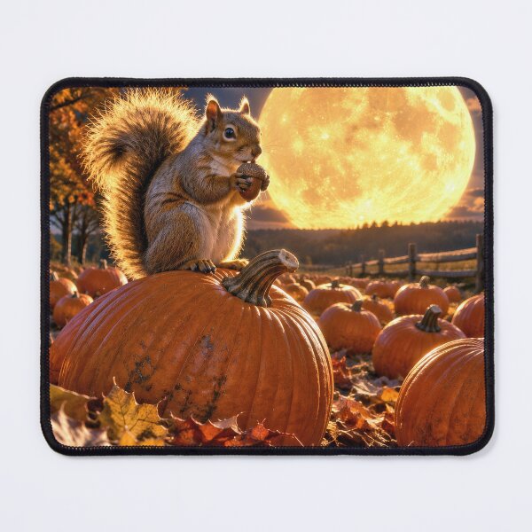 Item preview, Squirrel with Harvest Moon designed and sold by Maria Dryfhout.