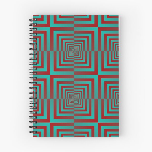 Item preview, Green and Red Geometrical Optical Illusion Pattern designed and sold by SuzanaTArt.