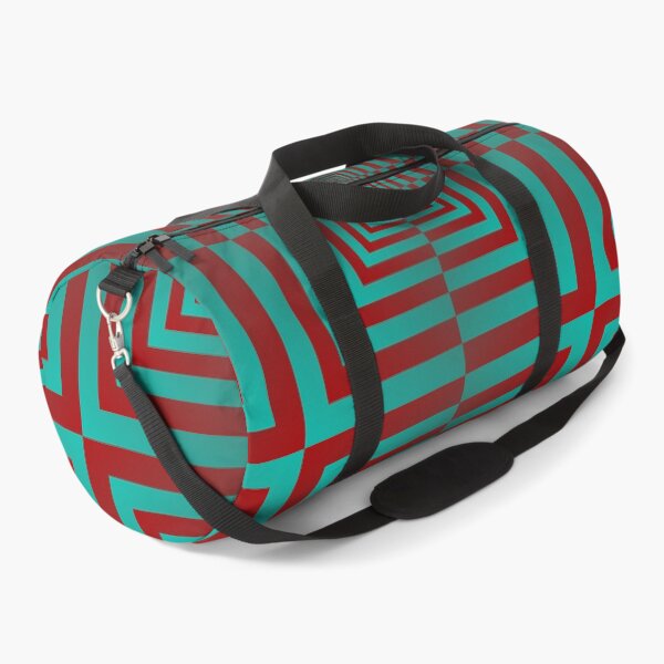 Item preview, Green and Red Geometrical Optical Illusion Pattern designed and sold by SuzanaTArt.