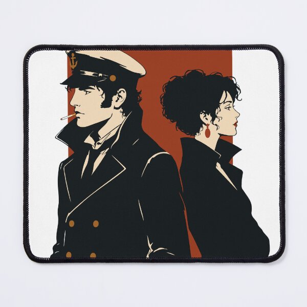 Item preview, Corto Maltese Inspired Art Print | Romantic Sailor Couple Decor | Vintage Comic Art designed and sold by Studio pod Burom.