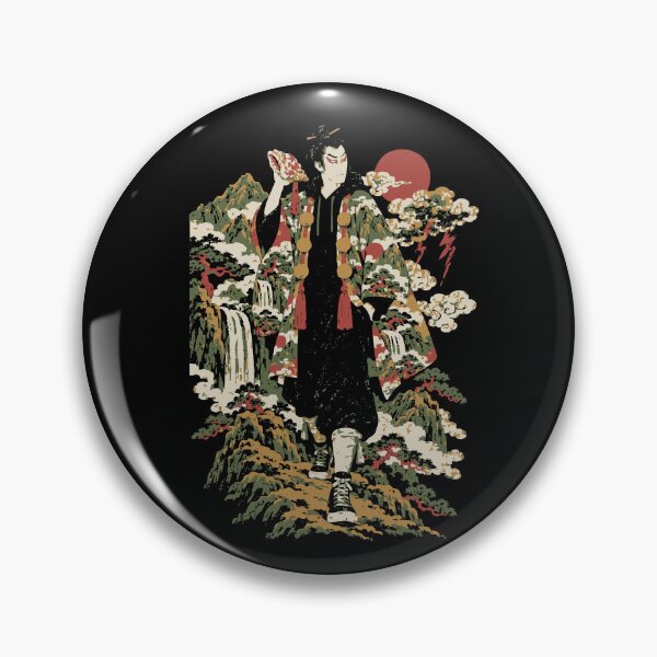 Item preview, Ukiyoe Mountain Ascetic Street Figure Woodblock Streetwear designed and sold by WAVE-JP.