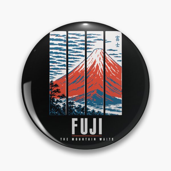 Item preview, Fuji The Mountain Waits - Red Mountain Woodblock Panels designed and sold by WAVE-JP.