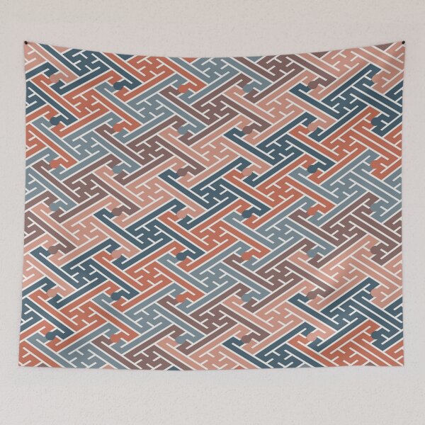 Item preview, Sayagata – Modern Multicolor Japanese Pattern designed and sold by TexSta.
