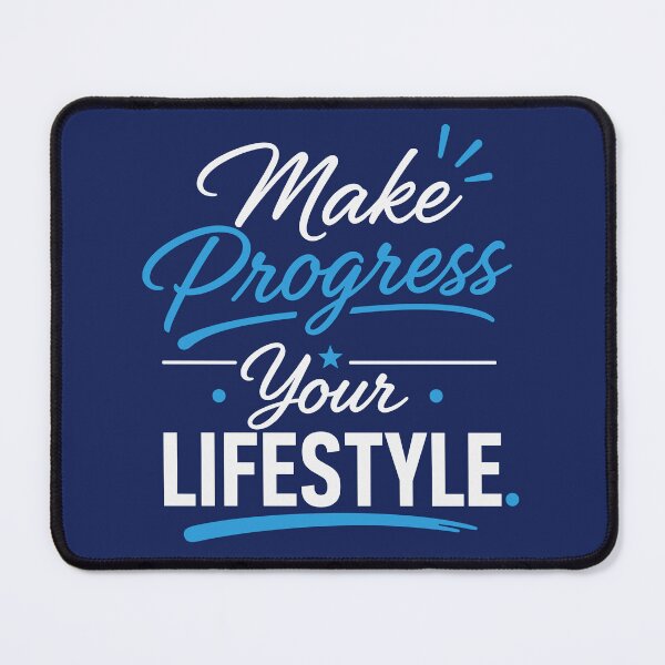 Item preview, Make Progress Your Lifestyle Motivational Growth Typography T-Shirt designed and sold by rejowan-arts.