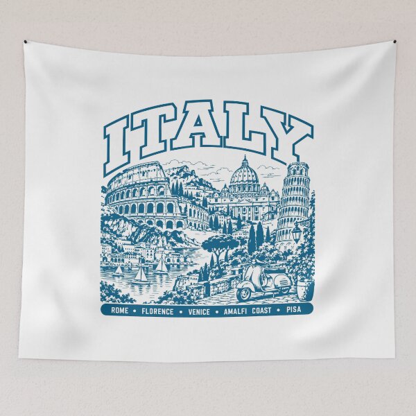 Item preview, Italy Retro | Rome, Venice, Pisa & Amalfi designed and sold by EdwinkOne.