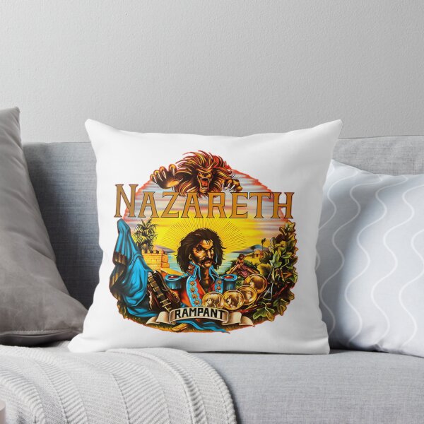 Item preview, Nazareth Fantasy Lion Vintage Rock Design designed and sold by wonder-reject.