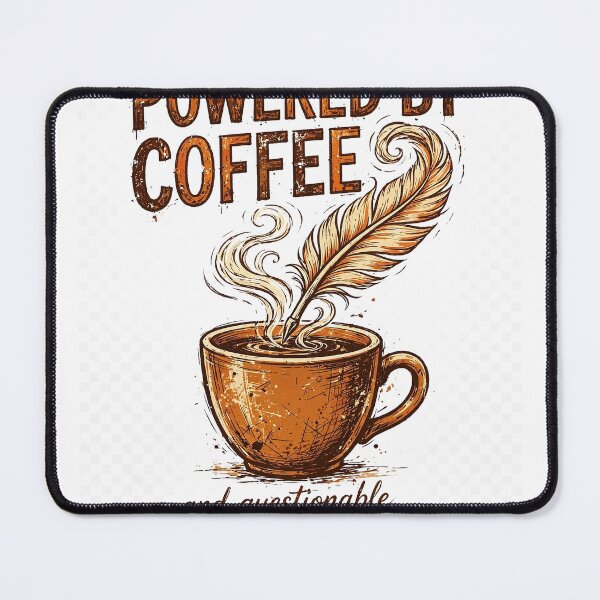 Item preview, Powered by Coffee and Questionable Plot Decisions designed and sold by thestevebro.