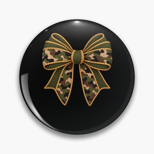 Item preview, Military Camo Bow Veteran Hunter Patriot Support designed and sold by drawwiika+44.